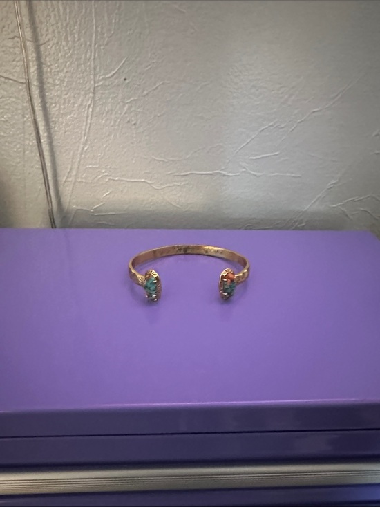 Kendra Scott Jewelry - Kendra Scott Gold Open Cuff Bracelet with Turquoise Accents